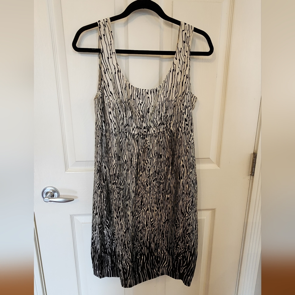 Zara Silk Dress Abstract Print size XL